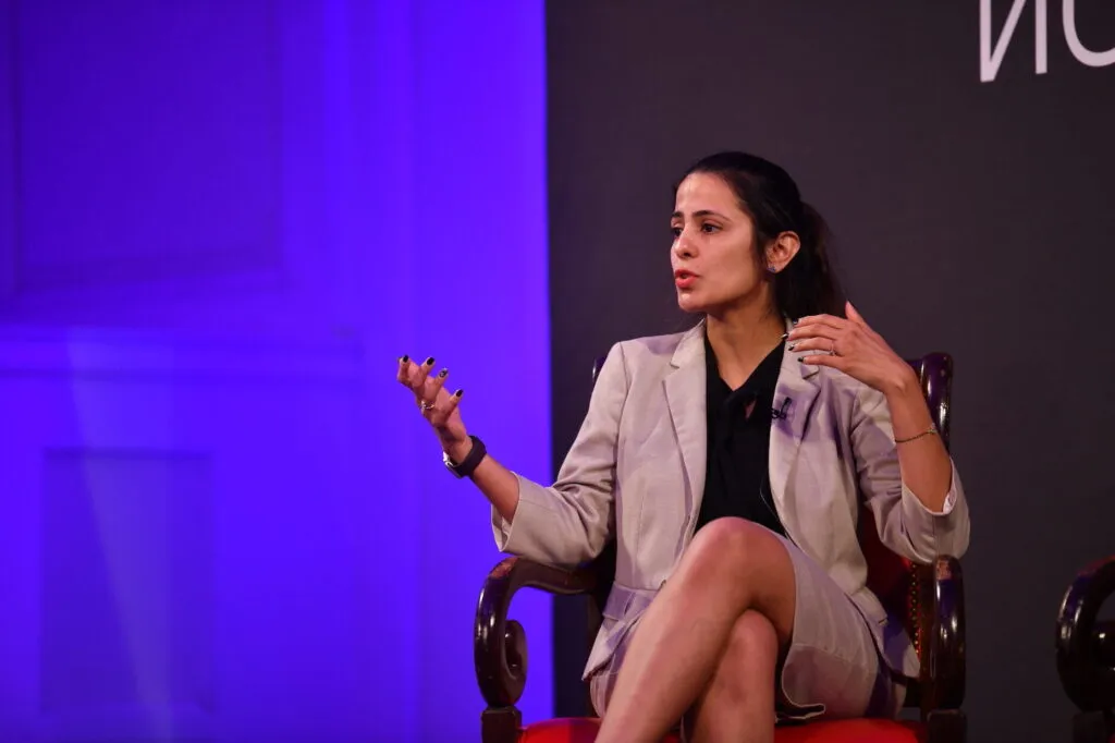 Priya Serai speaking at panel