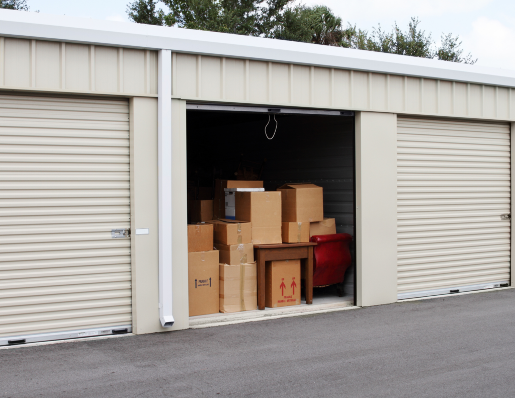 Open self storage unit
